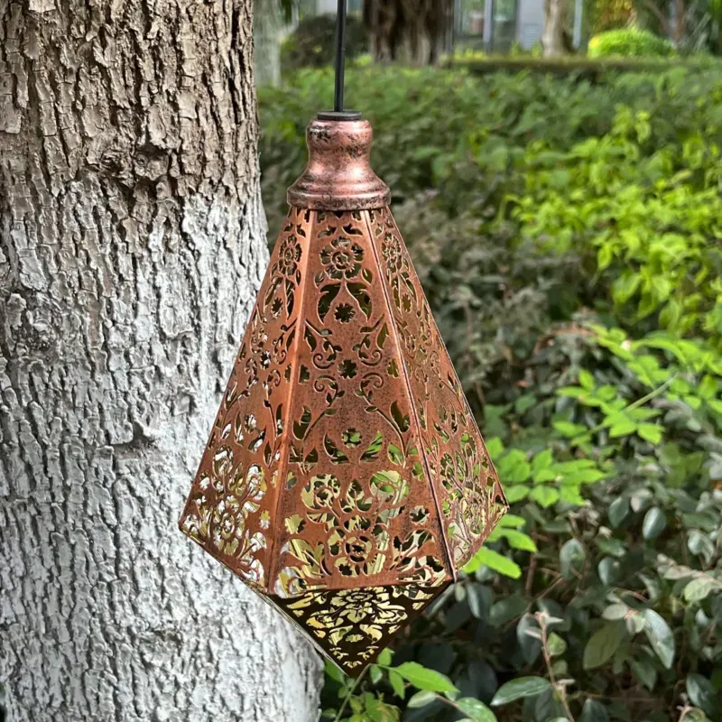 Solar Garden Light - Solar Lighting Vintage Light with Handle
