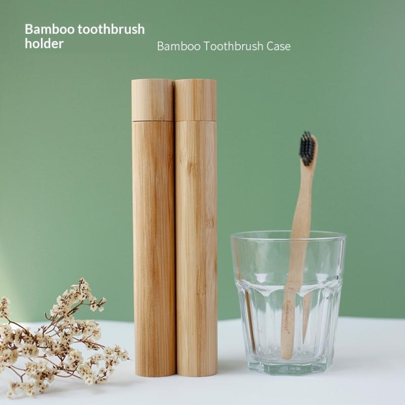 Bamboo Toothbrush - 【A】Empty Bamboo Toothbrush Tube & Tea