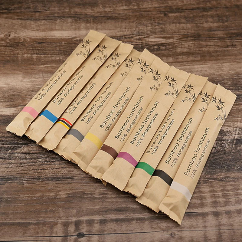 5/15pcs Colorful Toothbrush Na - đánh giá và giá Bamboo Toothbrush