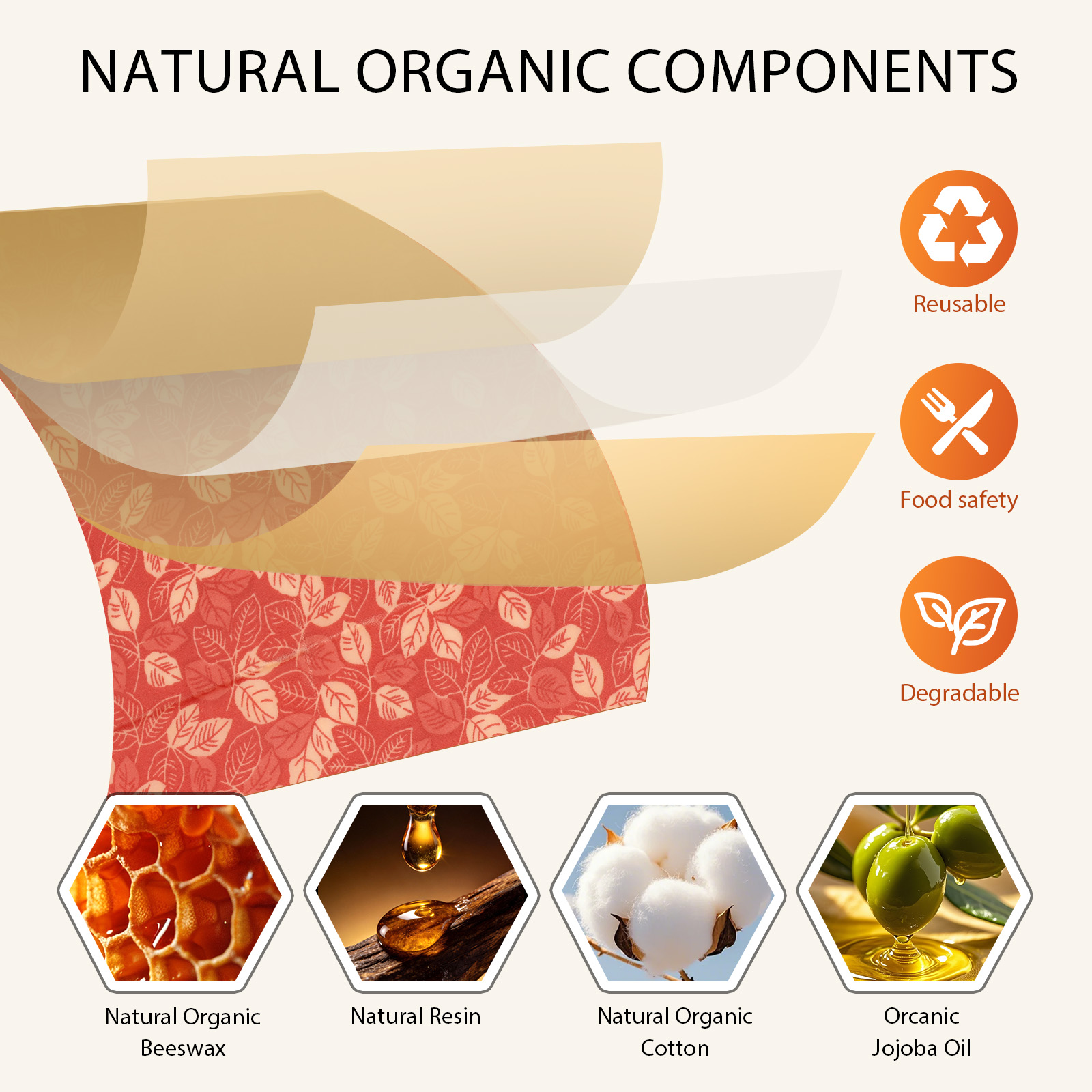 11Pcs Beeswax Food Wraps Organ - đánh giá và giá Beeswax Wrap