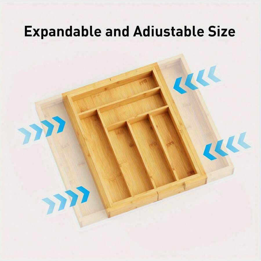 Bamboo Drawer Organizer, Expan - đánh giá và giá Bamboo Cutlery