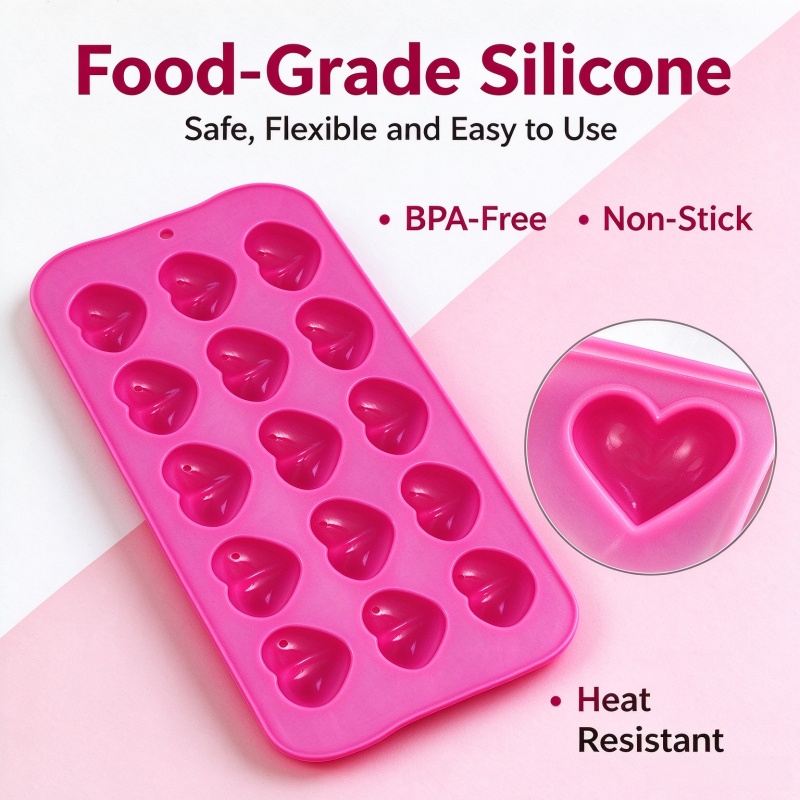 3D Love Heart Silicone Mold Fo - đánh giá và giá Eco Soap