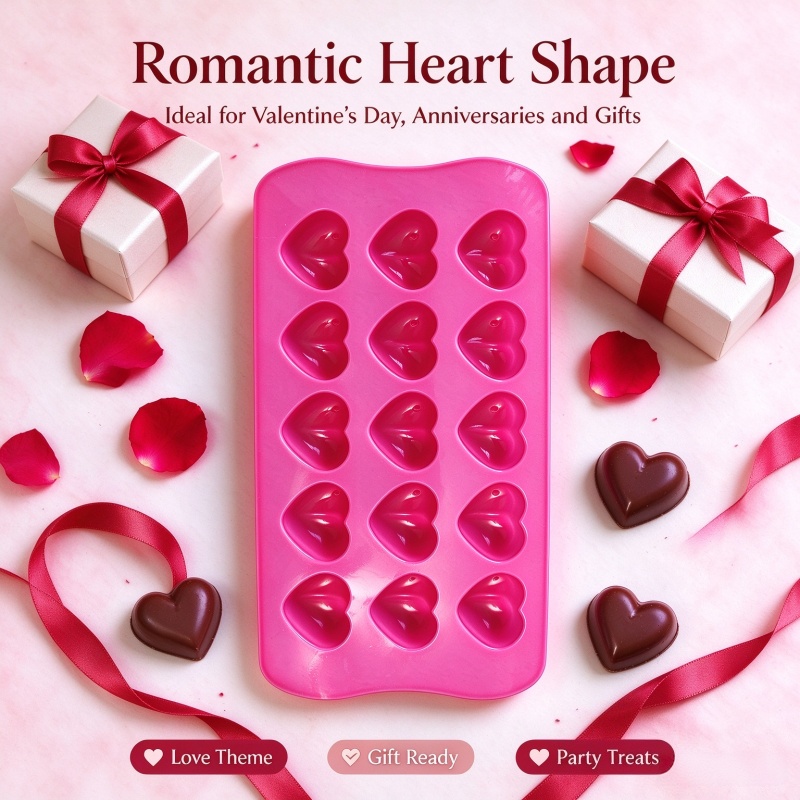 3D Love Heart Silicone Mold Fo - đánh giá và giá Eco Soap